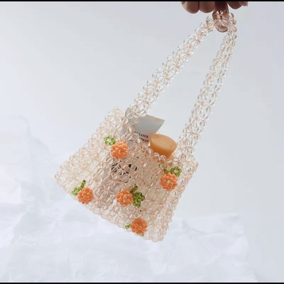 NWT Peaches Mini Beaded Bag - Picture 11 of 11